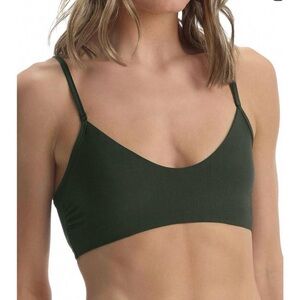 Commando Butter Stretchy Bralette in Juniper Green